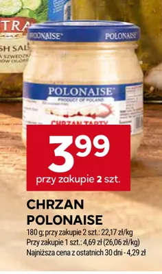 Chrzan Polonaise promocja w Stokrotka