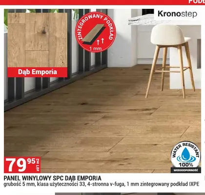 Panel winylowy SPC Dąb Emporia Kronostep promocja w Merkury Market