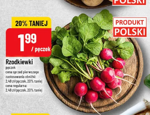 Rzodkiewki promocja w POLOmarket