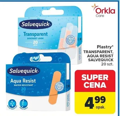 Plastry Transparent, Aqua Resist promocja w Carrefour