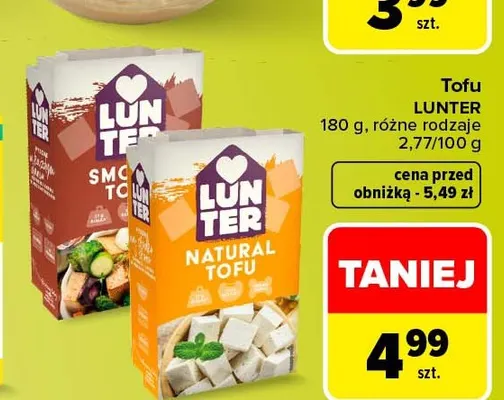 Tofu Lunter promocja w Carrefour Market