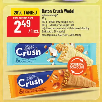 Baton Crush White Chocolate & Coconut E.Wedel promocja w POLOmarket