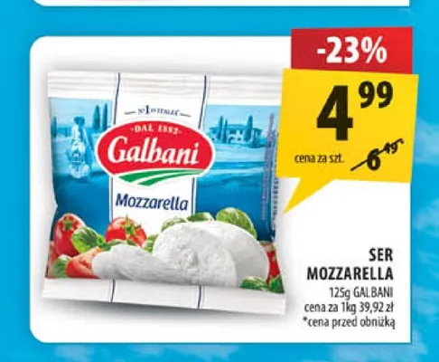 Ser Mozzarella Galbani promocja w Arhelan