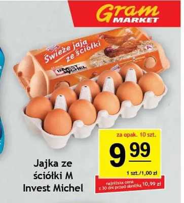 Jajka ze ściółki M Invest Michel promocja w Gram Market