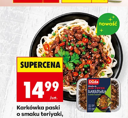 Karkówka paski o smaku teriyaki Duda promocja w Biedronka