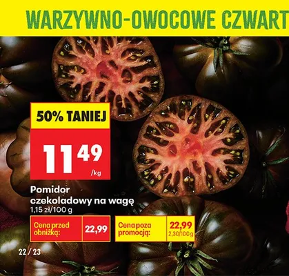 Pomidor czekoladowy na wagę promocja w Biedronka