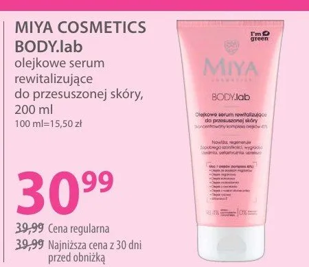 Olejkowe serum rewitalizujące do przesuszonej skóry BODYlab promocja w Hebe