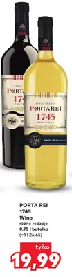 Wino 1745 0,75 l, różne rodzaje promocja w Kaufland