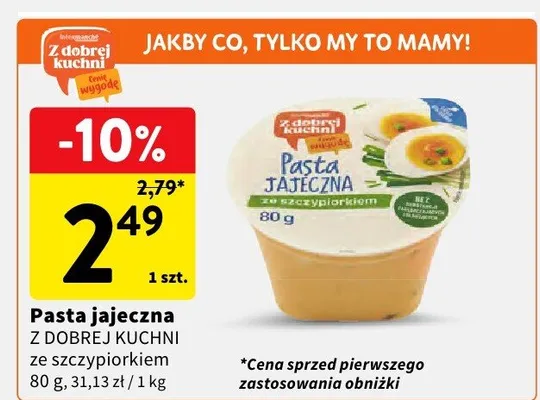 Pasta jajeczna ze szczypiorkiem promocja w Intermarche