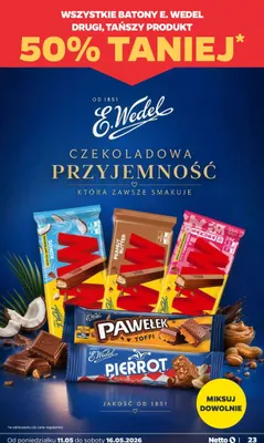 Baton E.Wedel promocja w Netto