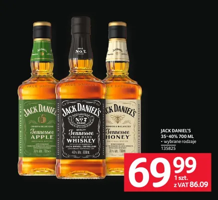 Likier Jack Daniel's Tennessee Apple promocja w Selgros