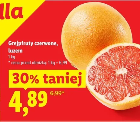 Grejpfruty czerwone luzem promocja w Lidl