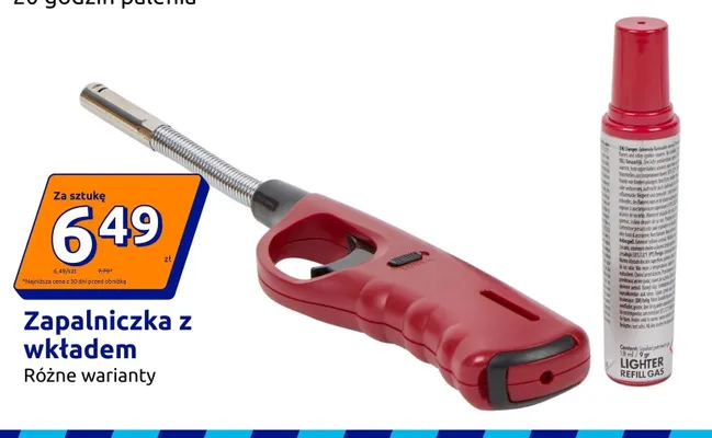 Zapalniczka z wkładem promocja w Action