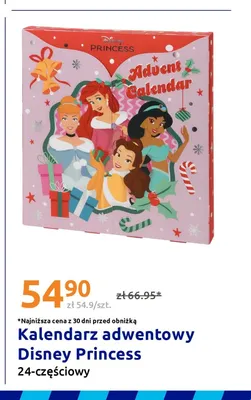 Kalendarz adwentowy Disney Princess 24-częściowy promocja w Action