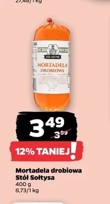 Mortadela drobiowa Stół Sołtysa promocja w Netto