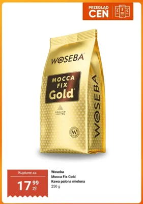 Kawa mielona palona Woseba Mocca Fix Gold promocja w Dino
