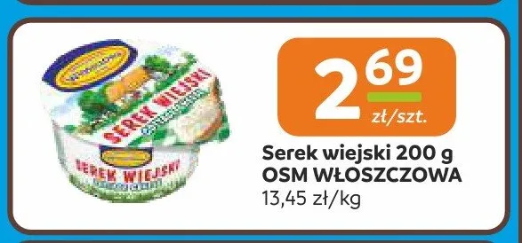 Serek wiejski OSM Włoszczowa promocja w Społem Częstochowa