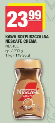 Kawa rozpuszczalna Nescafe Crema promocja w SPAR