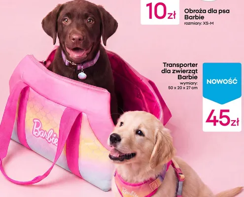 Transporter dla zwierząt Barbie 50x20x27cm promocja w Pepco