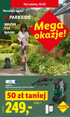 Myjka wysokociśnieniowa Parkside 135 barów 1800W promocja w Lidl