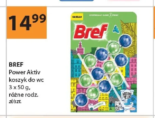 Power Aktiv koszyk do wc BREF 3x50g promocja w Drogerie Laboo