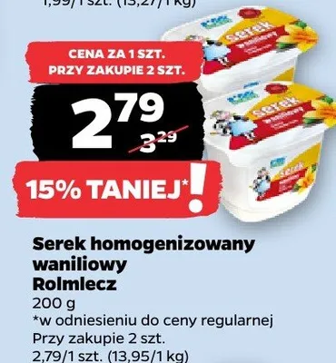 Serek homogenizowany waniliowy promocja w Netto