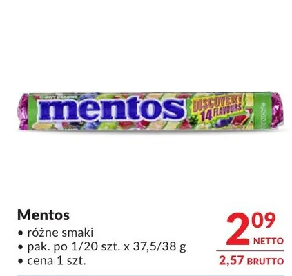 Mentos różne smaki promocja w Makro