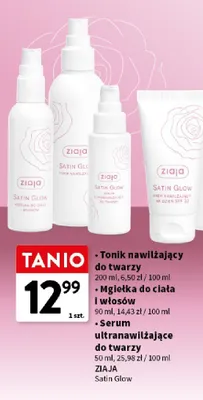 Mgiełka do ciała i włosów Ziaja Satin Glow promocja w Intermarche