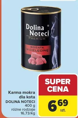 Karma mokra dla kota Dolina Noteci Premium promocja w Carrefour