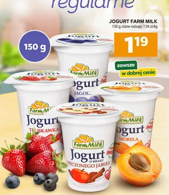 Jogurt różne rodzaje promocja w Stokrotka