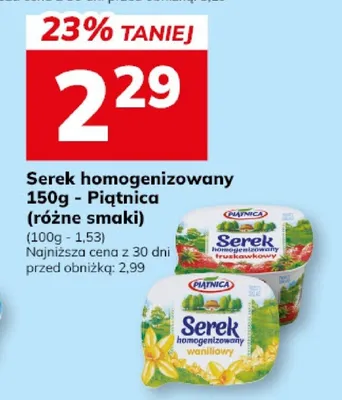 Serek homogenizowany różne smaki promocja w Hitpol