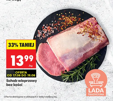 Schab wieprzowy bez kości promocja w Biedronka