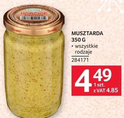 Musztarda 350 g promocja w Selgros