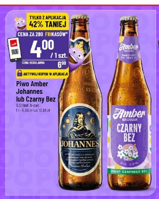 Piwo Amber Czarny Bez promocja w POLOmarket