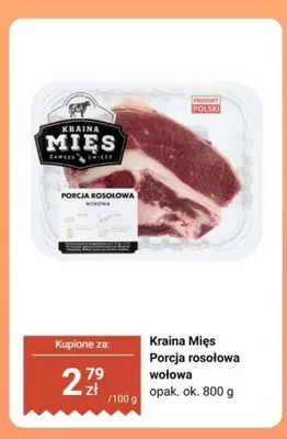 Porcja rosołowa wołowa Kraina Mięs promocja w Biedronka