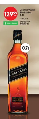 Whisky Johnnie Walker Black Label promocja w Żabka