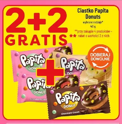 Ciastko Papita Donuts Chocolate Cream promocja w POLOmarket