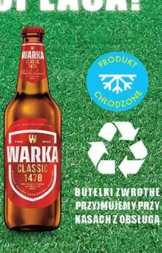 Piwo Warka Classic butelka zwrotna promocja w Biedronka