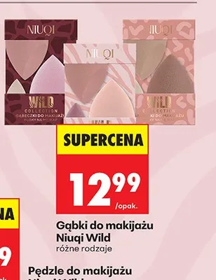 Gąbki do makijażu różne rodzaje promocja w Biedronka