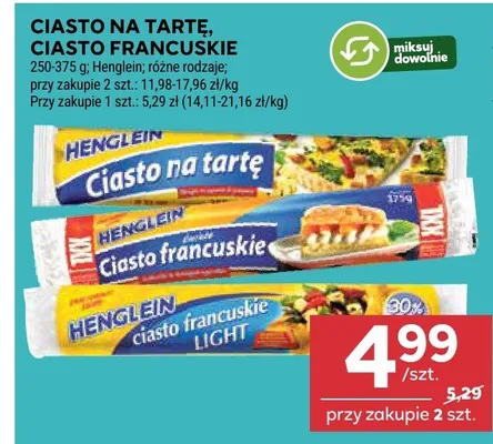 Ciasto na tartę, ciasto francuskie promocja w Stokrotka