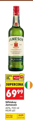 Whiskey Jameson promocja w Biedronka