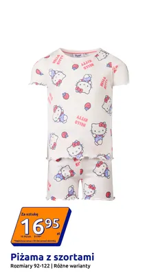 Piżama z szortami Hello Kitty promocja w Action