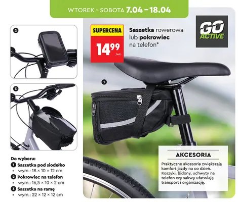 Saszetka rowerowa lub pokrowiec na telefon promocja w Biedronka