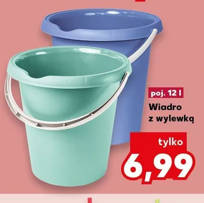 Wiadro z wylewką poj. 12 l promocja w Kaufland
