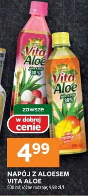 Napój z aloesem Vita Aloe różne rodzaje promocja w Stokrotka