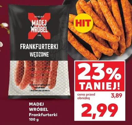Frankfurterki wędzone promocja w Kaufland
