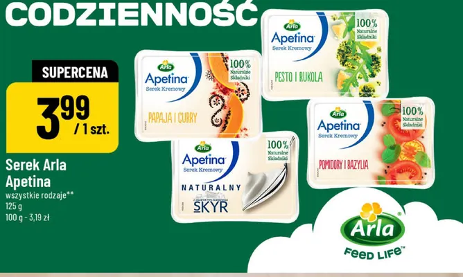 Serek Arla Apetina naturalny Skyr promocja w POLOmarket