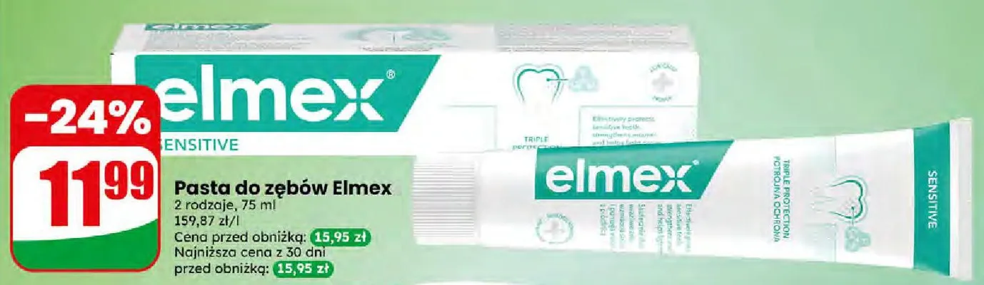 Pasta do zębów Elmex promocja