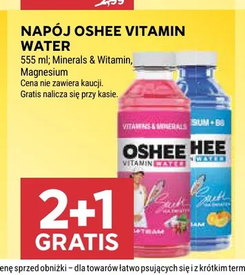 Napój Oshee Vitamin Water Minerals & Vitamins promocja w Stokrotka