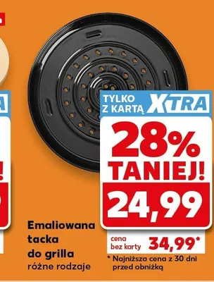 Emaliowana tacka do grilla promocja w Kaufland
